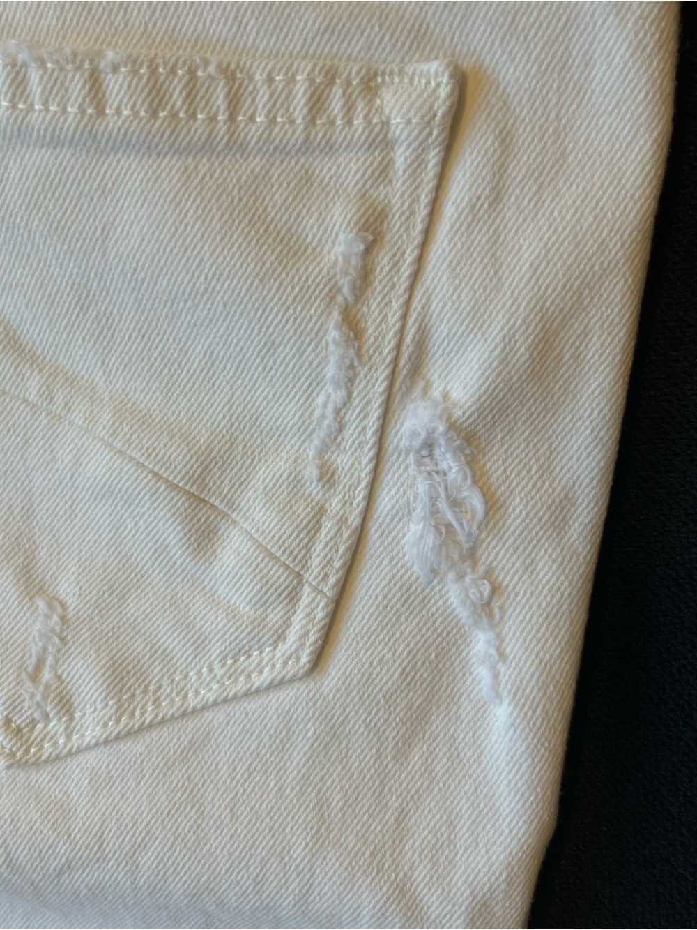 Driftwood jeans 26 Gizelle Girlfriend slim fit Ivory Embroidered floral Mid rise - Picture 11 of 11